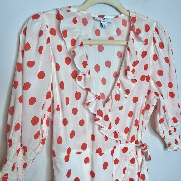 RIXO by Target Polka Dot Wrap Mini Dress. Size Small - Picture 6 of 11